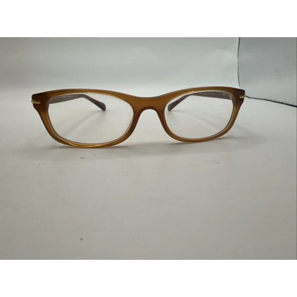 NEW COACH HC 6054 5251 BROWN GOLD AUTHENTIC FRAMES EYEGLASSES 52-16
